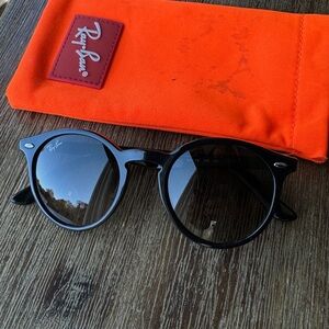 Kids polished Havana Black Ray Ban